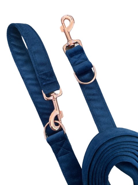 GRANATOWA smycz dla psa