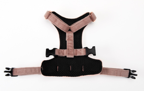 PERŁOWO RÓŻOWE szelki bezuciskowe