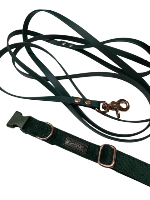 Butelkowo zielona Smycz Biothane ®