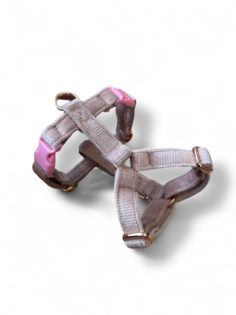 Szelki PERŁOWO RÓŻOWE